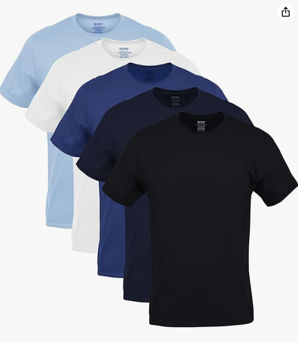 Gildan Men's Crew T-Shirts, Multipack, Style G1100